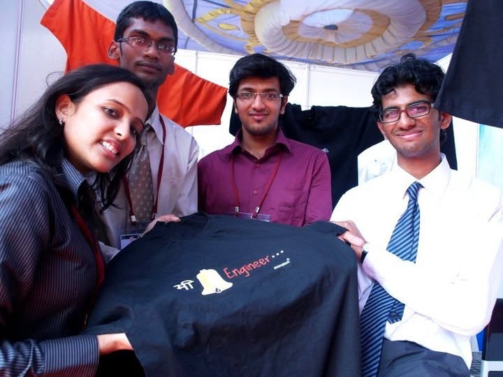 Holding Annanymous's most popular design at a showcase